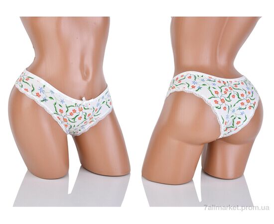 Труси Весна/осінь 7000-4 white (XL) (10 шт. р.сіткаOne size) "Obuvok" недорого оптом від прямого постачальника, зображення 3