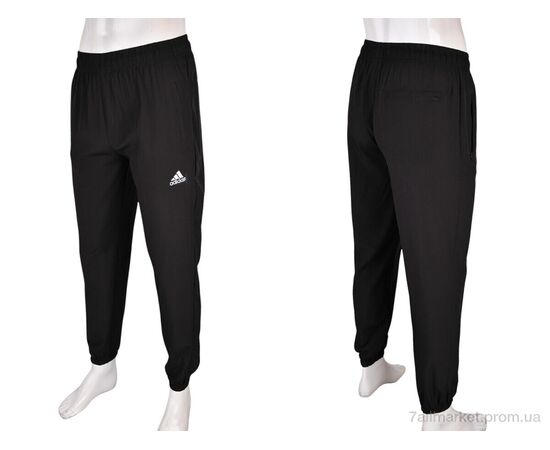 Фотография Спортивные брюки мужские Лето 4033-A01-1 black (5 шт. р.сетка M-3XL) "Мир" недорого оптом от прямого поставщика, изображение 4