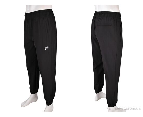 Спортивні штани чоловічі Літо 4033-A03-1 black (5 шт. р.сіткаM-3XL) "Мир" недорого оптом від прямого постачальника, зображення 4