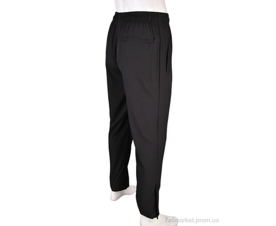 Спортивні штани чоловічі Літо 4033-A04-1 black (5 шт. р.сіткаM-3XL) "Мир" недорого оптом від прямого постачальника, зображення 3