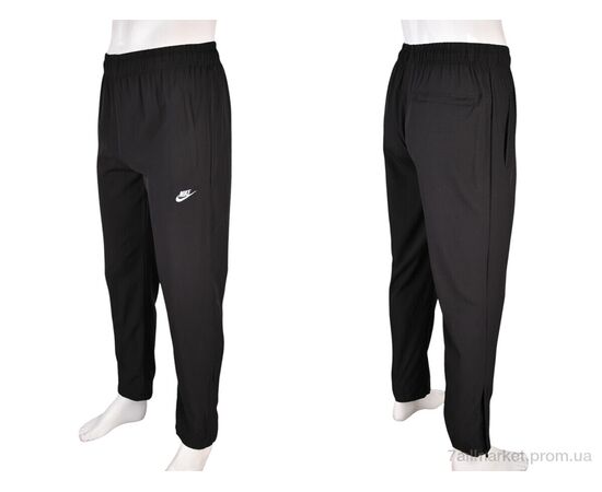 Спортивні штани чоловічі Літо 4033-A04-1 black (5 шт. р.сіткаM-3XL) "Мир" недорого оптом від прямого постачальника, зображення 4