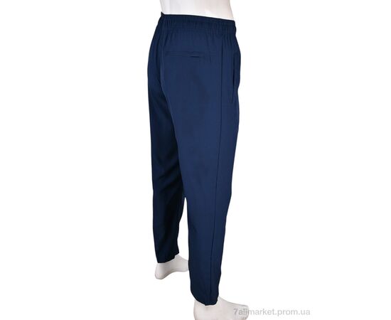 Спортивні штани чоловічі Літо 4033-A12-2 navy (5 шт. р.сіткаM-3XL) "Мир" недорого оптом від прямого постачальника, зображення 3