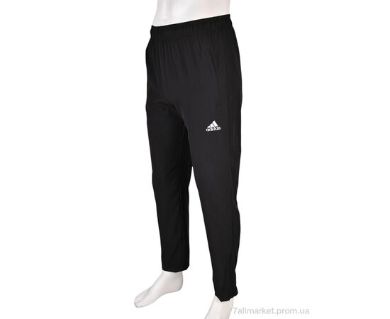 Спортивні штани чоловічі Літо 4033-A02-1 black (5 шт. р.сіткаM-3XL) "Мир" недорого оптом від прямого постачальника, зображення 2