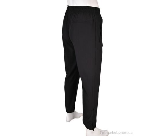 Спортивні штани чоловічі Літо 4033-A02-1 black (5 шт. р.сіткаM-3XL) "Мир" недорого оптом від прямого постачальника, зображення 3