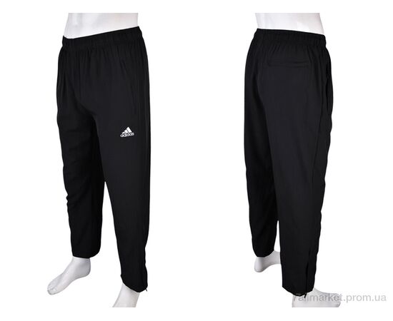 Фотография Спортивные брюки мужские Лето 4034-A07-1 black (5 шт. р.сетка 4XL-8XL) "Мир" недорого оптом от прямого поставщика, изображение 4