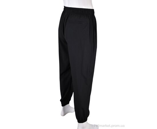 Фотография Спортивные брюки мужские Лето 4034-A14-1 black (5 шт. р.сетка 4XL-8XL) "Мир" недорого оптом от прямого поставщика, изображение 3