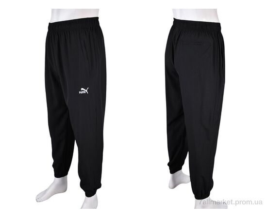 Фотография Спортивные брюки мужские Лето 4034-A14-1 black (5 шт. р.сетка 4XL-8XL) "Мир" недорого оптом от прямого поставщика, изображение 4