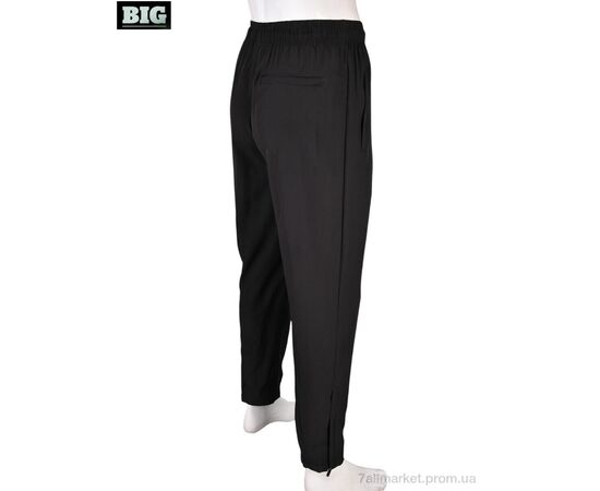 Спортивные брюки мужские Лето 4033-A06-1 black (5 шт. р.сетка M-3XL) "BIG" недорого оптом от прямого поставщика, изображение 3 Фотография Спортивные брюки мужские Лето 4033-A06-1 black (5 шт. р.сетка M-3XL) "BIG" недорого оптом от прямого поставщика, изображение 3