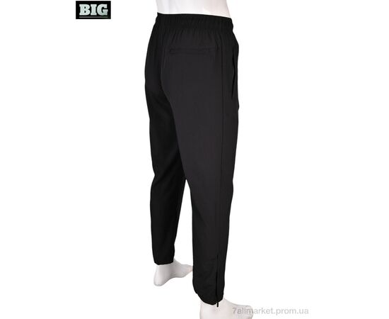 Спортивные брюки мужские Лето 4033-A02-1 black (5 шт. р.сетка M-3XL) "BIG" недорого оптом от прямого поставщика, изображение 3 Фотография Спортивные брюки мужские Лето 4033-A02-1 black (5 шт. р.сетка M-3XL) "BIG" недорого оптом от прямого поставщика, изображение 3