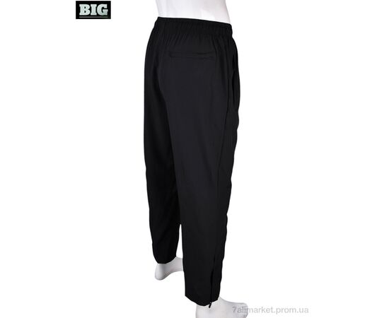 Спортивные брюки мужские Лето 4034-A07-1 black (5 шт. р.сетка 4XL-8XL) "BIG" недорого оптом от прямого поставщика, изображение 3 Фотография Спортивные брюки мужские Лето 4034-A07-1 black (5 шт. р.сетка 4XL-8XL) "BIG" недорого оптом от прямого поставщика, изображение 3
