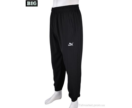 Спортивні штани чоловічі Літо 4034-A14-1 black (5 шт. р.сітка4XL-8XL) "BIG" недорого оптом від прямого постачальника, зображення 2