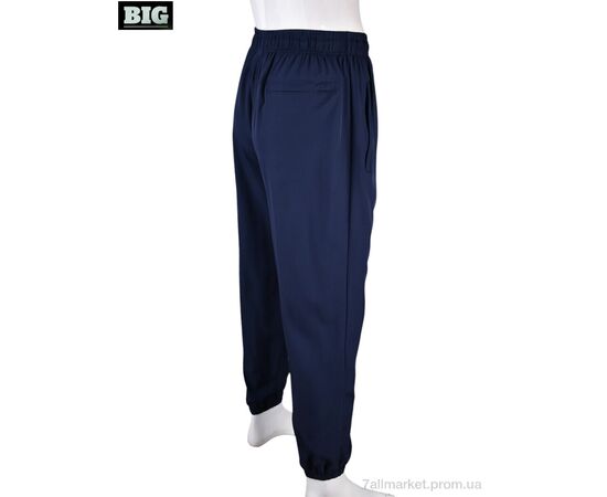 Спортивные брюки мужские Лето 4034-A14-2 navy (5 шт. р.сетка 4XL-8XL) "BIG" недорого оптом от прямого поставщика, изображение 3 Фотография Спортивные брюки мужские Лето 4034-A14-2 navy (5 шт. р.сетка 4XL-8XL) "BIG" недорого оптом от прямого поставщика, изображение 3