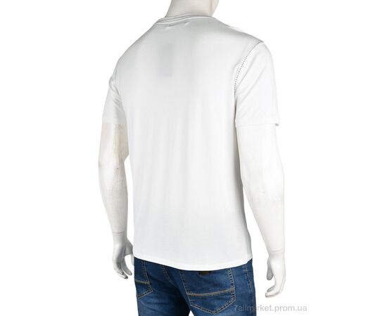 Фотография Футболка мужская Лето S-HZ-1 (10959) white (4 шт. р.сетка M-2XL) "Obuvok" недорого оптом от прямого поставщика, изображение 2