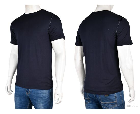 Фотография Футболка мужская Лето S-HZ-2 (10960) navy (4 шт. р.сетка M-2XL) "Obuvok" недорого оптом от прямого поставщика, изображение 3