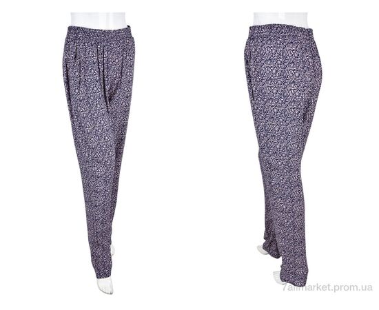 Жіночі брюки Літо 1716-3 (10884) navy (10 шт. р.сіткаM-4XL) "Obuvok" недорого оптом від прямого постачальника, зображення 3