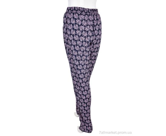 Жіночі брюки Літо 1716-4 (10884) navy (10 шт. р.сіткаM-4XL) "Obuvok" недорого оптом від прямого постачальника, зображення 2