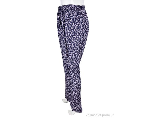 Жіночі брюки Літо 1716-5 (10884) navy (10 шт. р.сіткаM-4XL) "Obuvok" недорого оптом від прямого постачальника, зображення 2