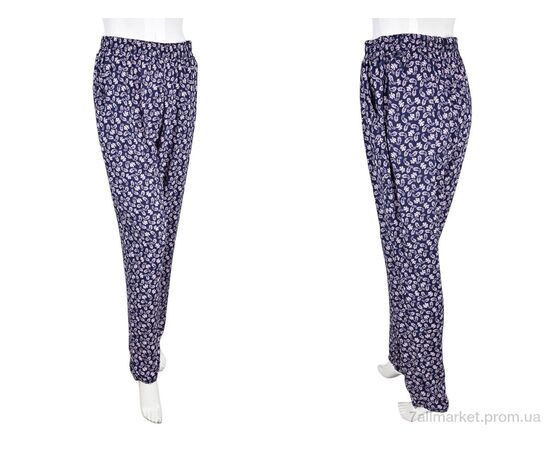 Жіночі брюки Літо 1716-5 (10884) navy (10 шт. р.сіткаM-4XL) "Obuvok" недорого оптом від прямого постачальника, зображення 3