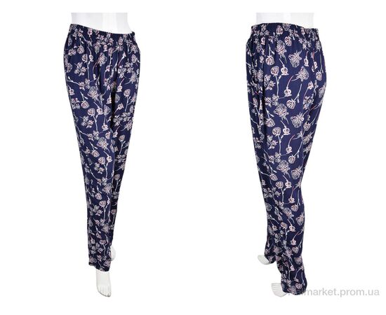 Фотография Женские брюки Лето 1716-6 (10884) navy (10 шт. р.сетка M-4XL) "Obuvok" недорого оптом от прямого поставщика, изображение 3