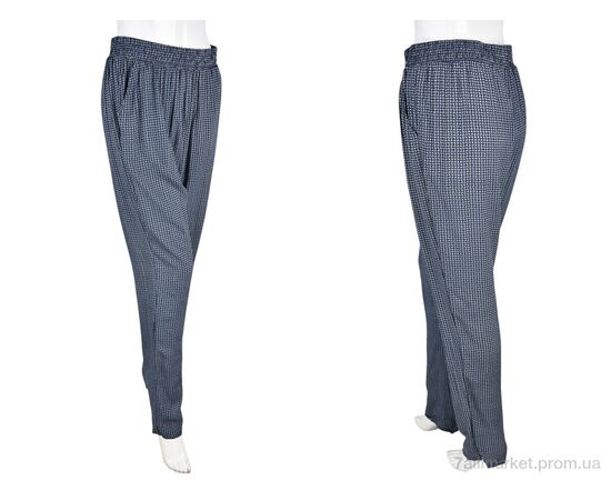 Жіночі брюки Літо 1716-7 (10884) navy (10 шт. р.сіткаM-4XL) "Obuvok" недорого оптом від прямого постачальника, зображення 3