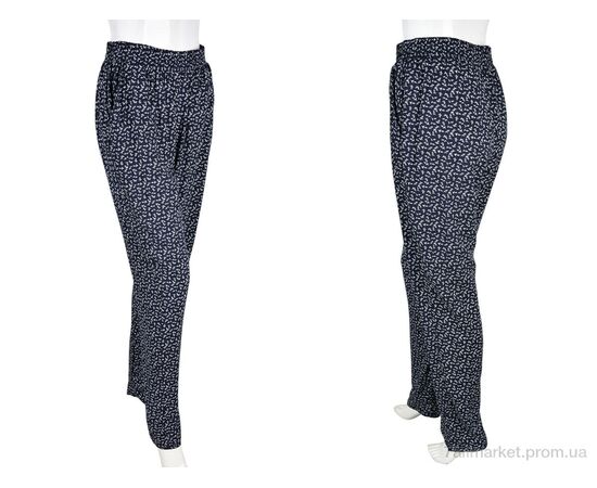 Фотография Женские брюки Лето 1716-8 (10884) navy (10 шт. р.сетка M-4XL) "Obuvok" недорого оптом от прямого поставщика, изображение 3