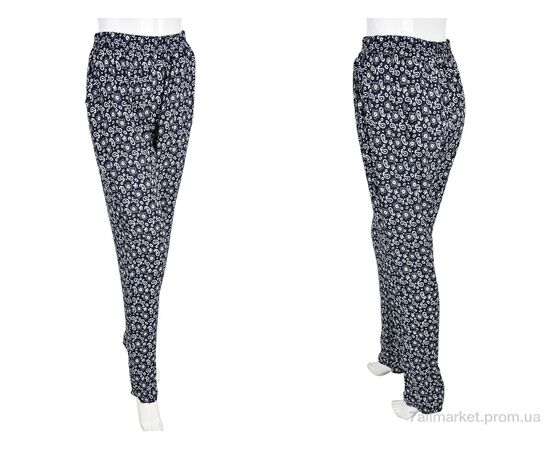 Фотография Женские брюки Лето 1716-11 (10884) navy (10 шт. р.сетка M-4XL) "Obuvok" недорого оптом от прямого поставщика, изображение 3