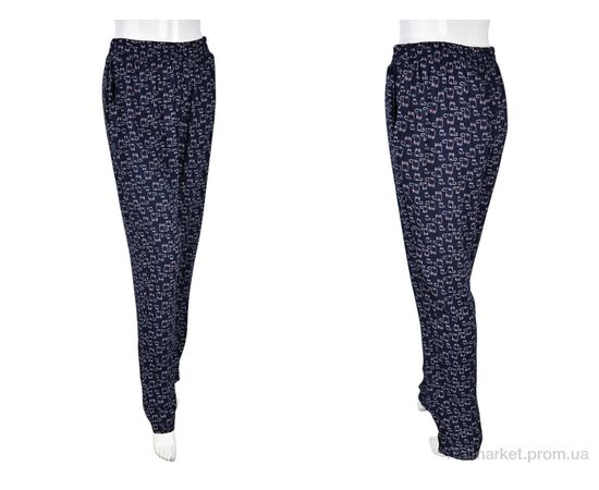 Фотография Женские брюки Лето 1716-15 (10884) navy (10 шт. р.сетка M-4XL) "Obuvok" недорого оптом от прямого поставщика, изображение 3