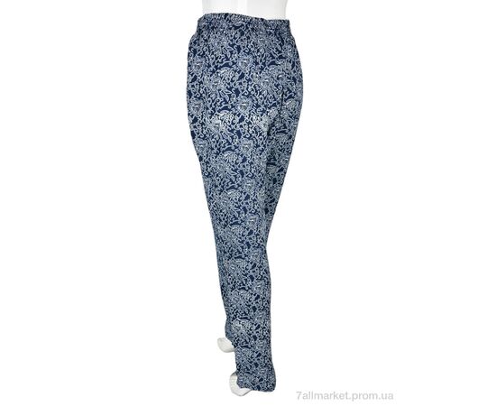 Фотография Женские брюки Лето 1716-16 (10884) navy (10 шт. р.сетка M-4XL) "Obuvok" недорого оптом от прямого поставщика, изображение 2