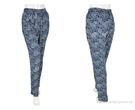 Фотография Женские брюки Лето 1716-16 (10884) navy (10 шт. р.сетка M-4XL) "Obuvok" недорого оптом от прямого поставщика, изображение 3