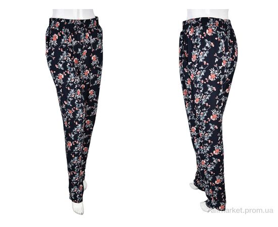 Фотография Женские брюки Лето 1716-17 (10884) navy (10 шт. р.сетка M-4XL) "Obuvok" недорого оптом от прямого поставщика, изображение 3