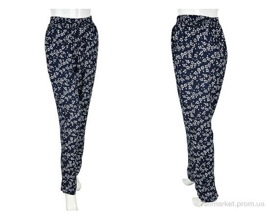 Фотография Женские брюки Лето 1716-18 (10884) navy (10 шт. р.сетка M-4XL) "Obuvok" недорого оптом от прямого поставщика, изображение 3