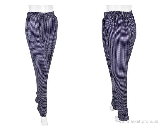 Фотография Женские брюки Лето 1716-24 (10884) navy (10 шт. р.сетка M-4XL) "Obuvok" недорого оптом от прямого поставщика, изображение 3