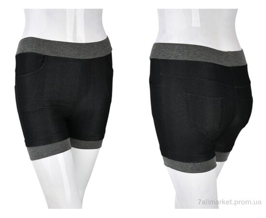 Шорты женские Лето B0126-1 (11002) black (5 шт. р.сетка One size) "Obuvok" недорого оптом от прямого поставщика, изображение 3 Фотография Шорты женские Лето B0126-1 (11002) black (5 шт. р.сетка One size) "Obuvok" недорого оптом от прямого поставщика, изображение 3