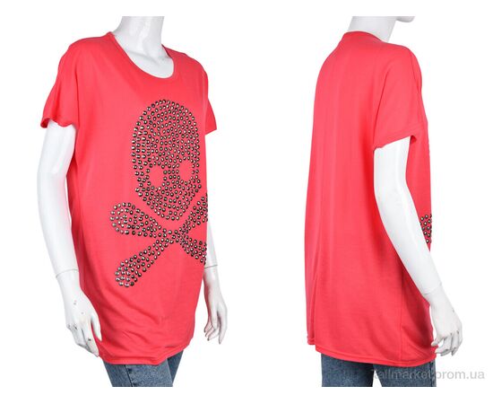 Фотография Футболка женская Лето B0115-1 (10946) pink (4 шт. р.сетка One size) "Obuvok" недорого оптом от прямого поставщика, изображение 3