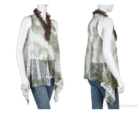 Фотография Футболка женская Лето B0112-1 green (5 шт. р.сетка One size) "Obuvok" недорого оптом от прямого поставщика, изображение 3