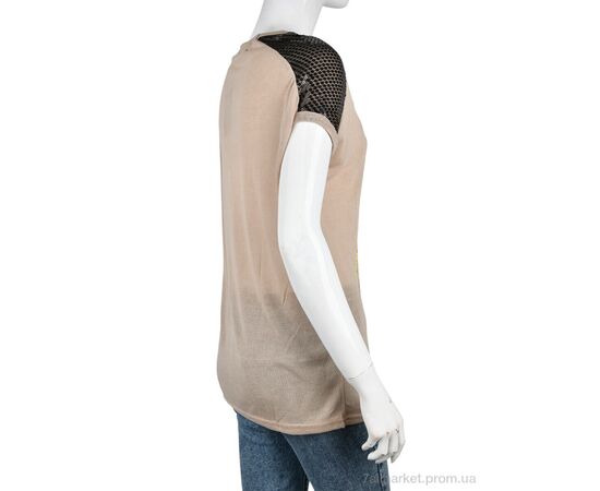 Фотография Футболка женская Лето B0110-3 (10930) beige (5 шт. р.сетка One size) "Obuvok" недорого оптом от прямого поставщика, изображение 2