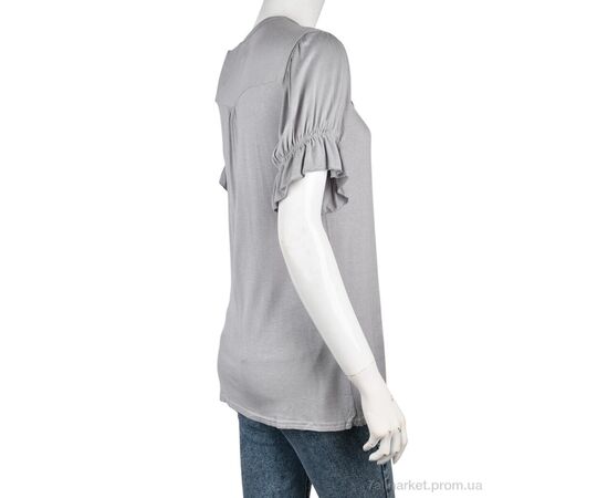 Фотография Футболка женская Лето B0108-1 (10913) l.grey (4 шт. р.сетка One size) "Obuvok" недорого оптом от прямого поставщика, изображение 2