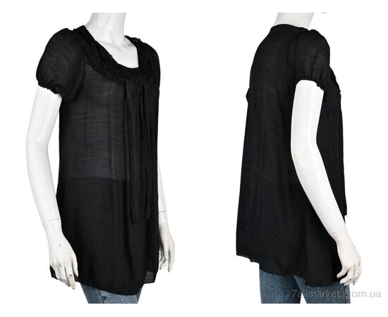 Фотография Футболка женская Лето B0113-3 (10938) black (5 шт. р.сетка One size) "Obuvok" недорого оптом от прямого поставщика, изображение 3