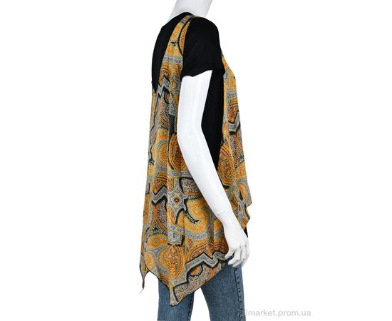 Фотография Футболка женская Лето B0107-2 (10909) yellow (5 шт. р.сетка One size) "Obuvok" недорого оптом от прямого поставщика, изображение 2