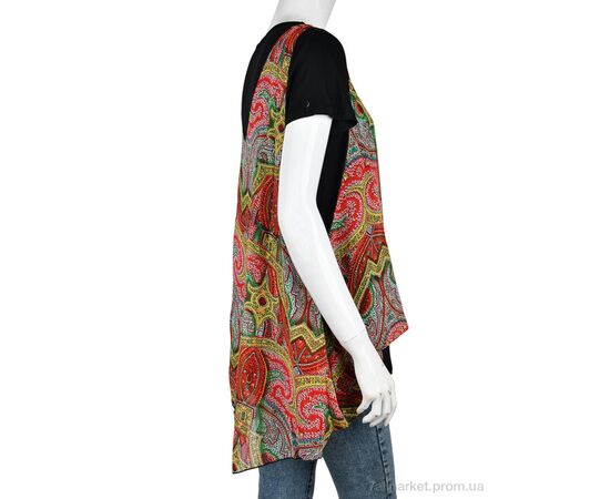 Фотография Футболка женская Лето B0107-4 (10911) red (5 шт. р.сетка One size) "Obuvok" недорого оптом от прямого поставщика, изображение 2