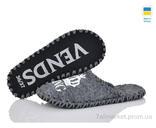 Тапки жіночі для будинку Весна/осінь 226 сірий (9 пар р.36-41) "Active" недорого оптом від прямого постачальника, зображення 3