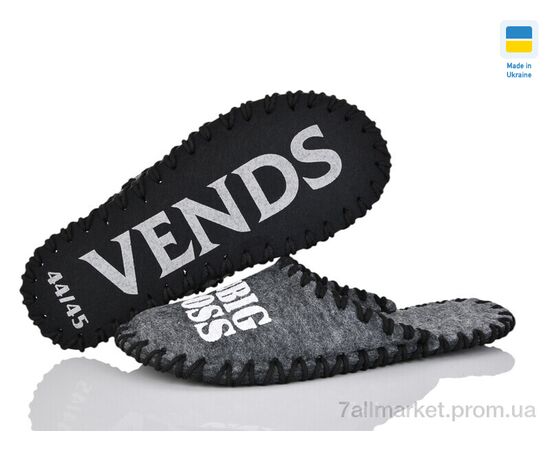 Тапки чоловічі домашні Весна/осінь 364 сірий (9 пар р.40-45) "Active" недорого оптом від прямого постачальника, зображення 3