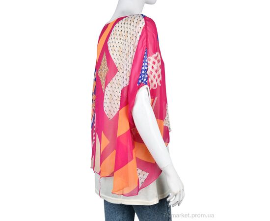 Фотография Женская блузка Лето B0106-3 (10900) pink (5 шт. р.сетка One size) "Obuvok" недорого оптом от прямого поставщика, изображение 2