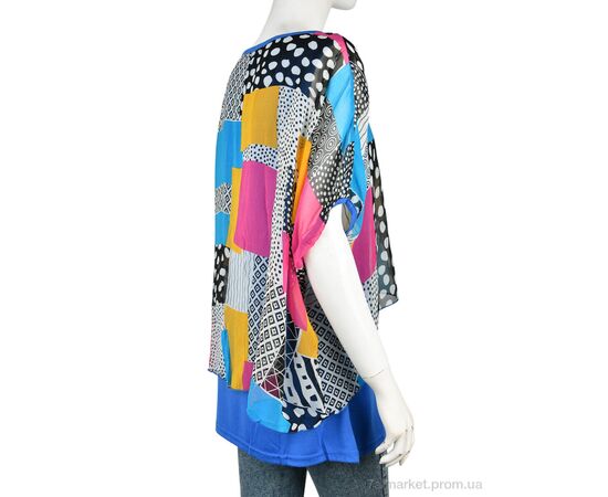 Фотография Женская блузка Лето B0106-8 (10905) l.blue (5 шт. р.сетка One size) "Obuvok" недорого оптом от прямого поставщика, изображение 2