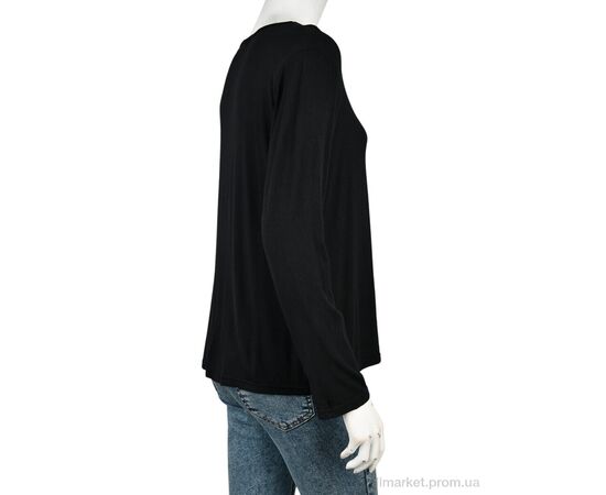 Фотография Кофта женская Весна/осень B0121-1 (10973) black (6 шт. р.сетка XL-2XL) "Obuvok" недорого оптом от прямого поставщика, изображение 2