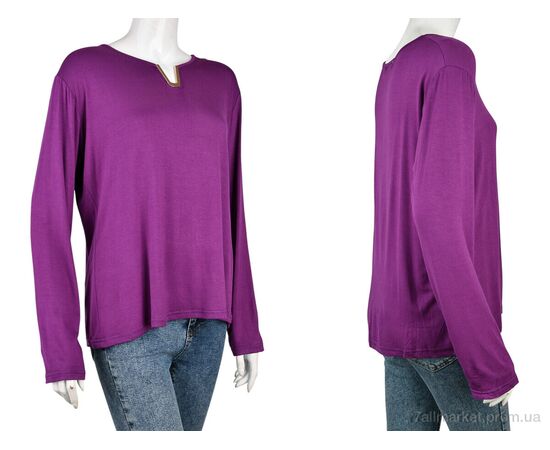 Фотография Кофта женская Весна/осень B0121-2 (10976) violet (4 шт. р.сетка XL-2XL) "Obuvok" недорого оптом от прямого поставщика, изображение 3