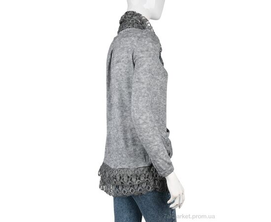 Фотография Кофта женская Весна/осень B0122-2 (10985) grey (5 шт. р.сетка One size) "Obuvok" недорого оптом от прямого поставщика, изображение 2