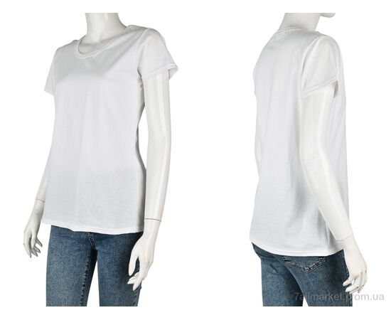 Футболка жіноча Літо B001-1 white (4 шт. р.сіткаS-XL) "Banko" недорого оптом від прямого постачальника, зображення 3