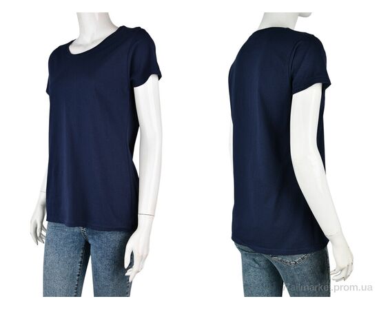 Футболка жіноча Літо B001-1 navy (4 шт. р.сіткаS-XL) "Banko" недорого оптом від прямого постачальника, зображення 3