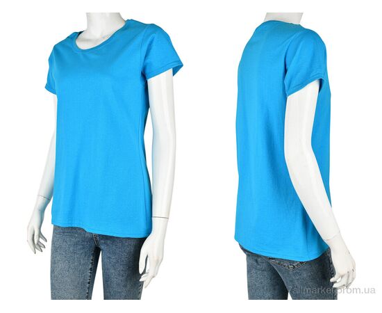 Футболка жіноча Літо B001-1 blue (4 шт. р.сіткаS-XL) "Banko" недорого оптом від прямого постачальника, зображення 3